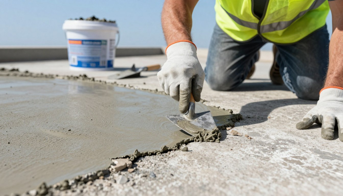 Czym uzupełnić ubytki w betonie na zewnątrz